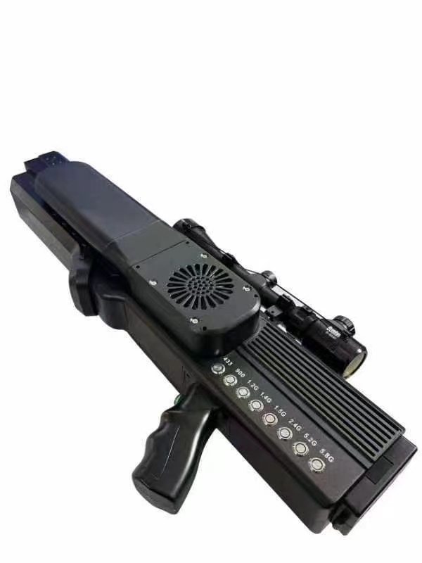  海勃湾手持便携式枪型低空防御反制八通道